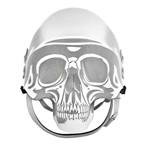 Tactical Helmet With Night Vision Device On The Skull With Balaclava