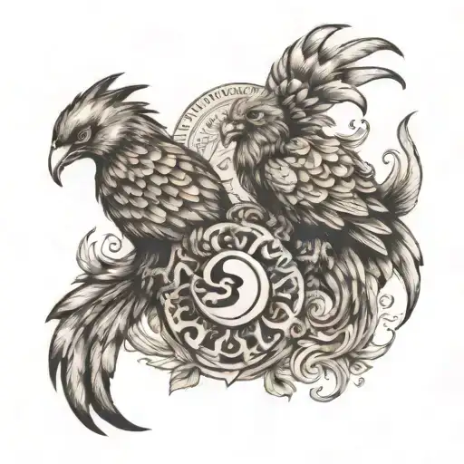 Two Baby Pheonix As A Scorpio And Pisces Zodiac Sign