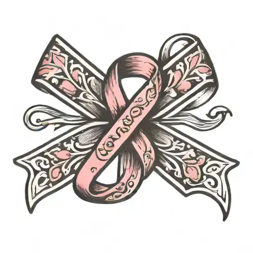 Cancer Ribbon Wrapped