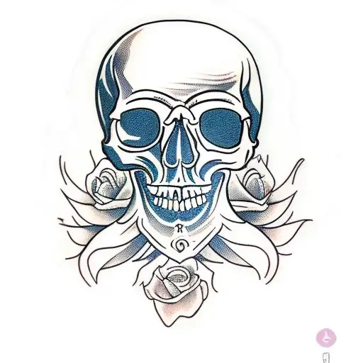 Skull With Sace