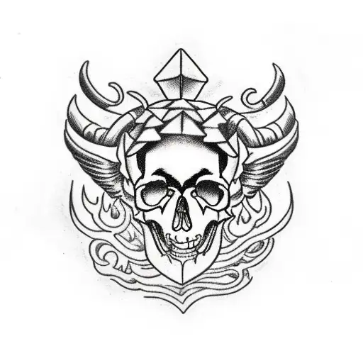 Aries Skull Fire