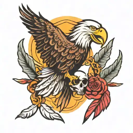 Eagle And Skull