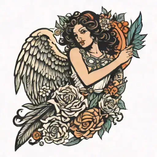 Virgo Woman With Wings