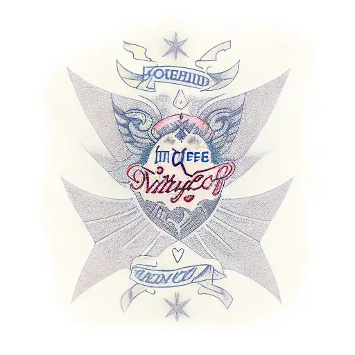 In Cursive The Names Of My Wife Nina And My Children Nick And Mika With Their Birth Names