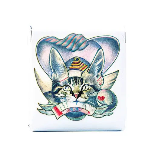 Cardboard Box With A Cat Paw Poking Out