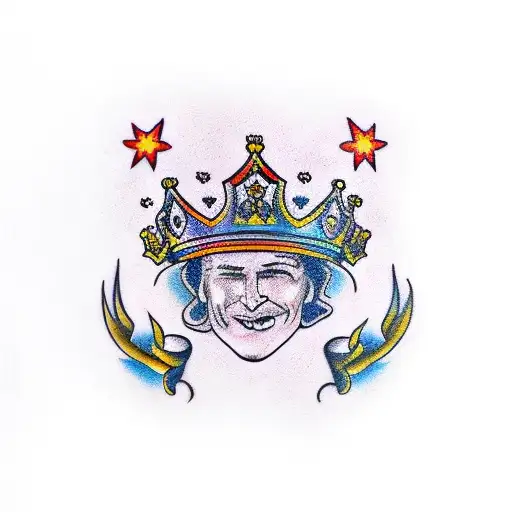 Dorelin Name Tattoo With Queen Crown