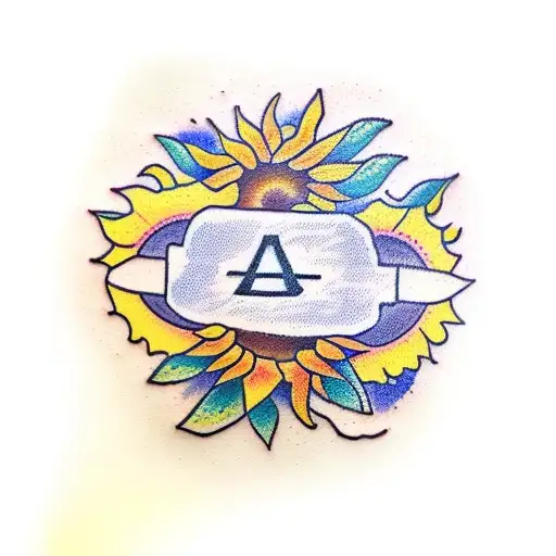 Letters Alr With A Small Sunflower