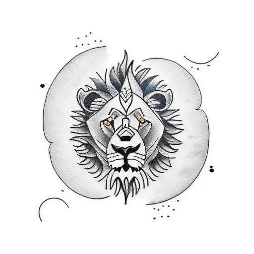 Lion With Black Sun