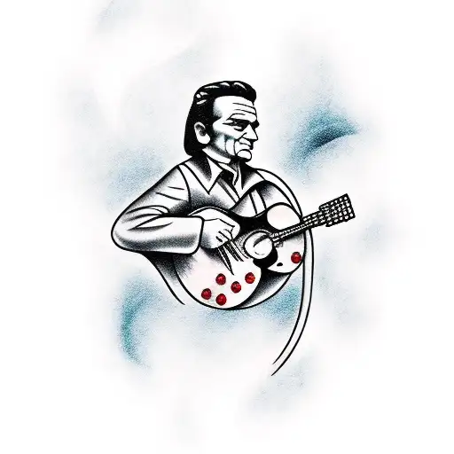 Johnny Cash With Guitar