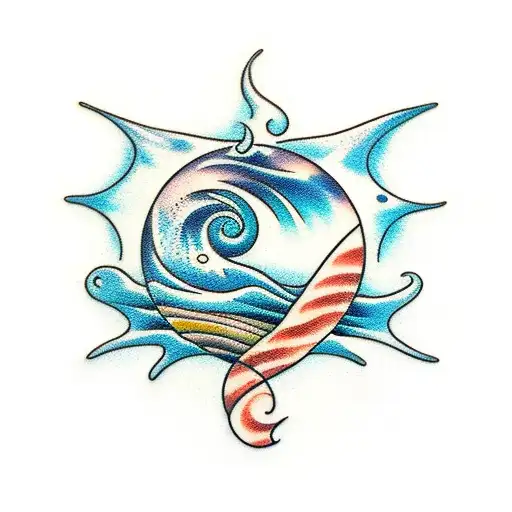 Ocean Waves With Beach