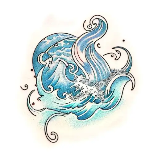 Ocean Waves With Beach