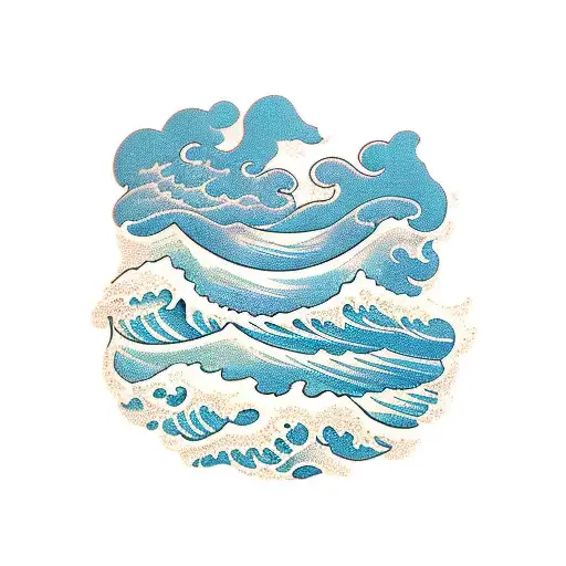 Ocean Waves With Beach