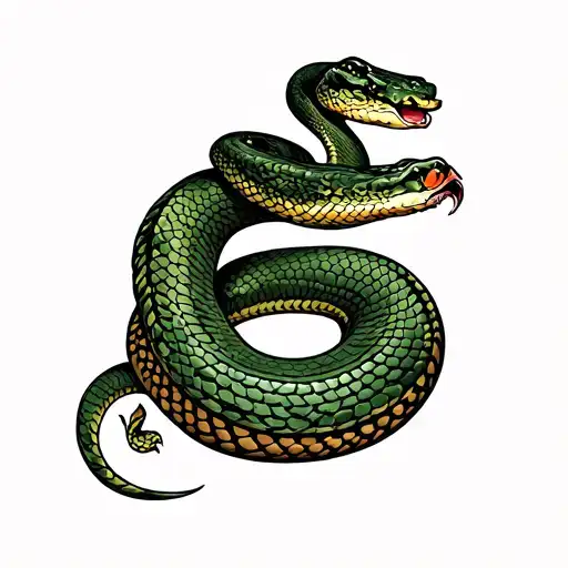 Snake Infill Tatto