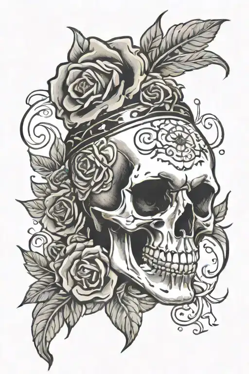 Head Skull Surrounded