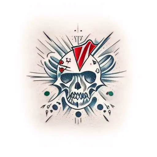 Dagger With Blood On It Colourful