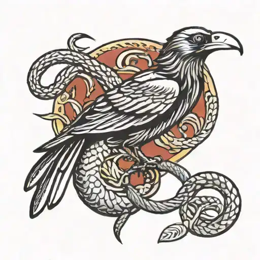 Crow And Snake