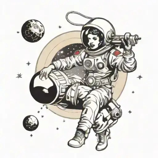 Pin-up Girl Space Suit