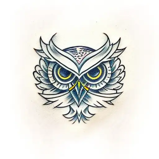 Owl Fleur De Lis