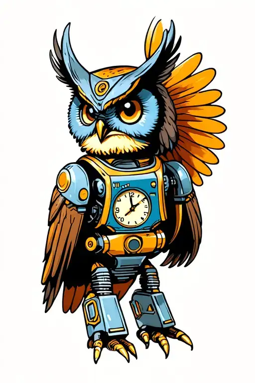 Clockwork Sly Cooper Robot Owl Flying
