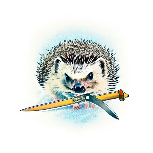 Hedgehog With Sword