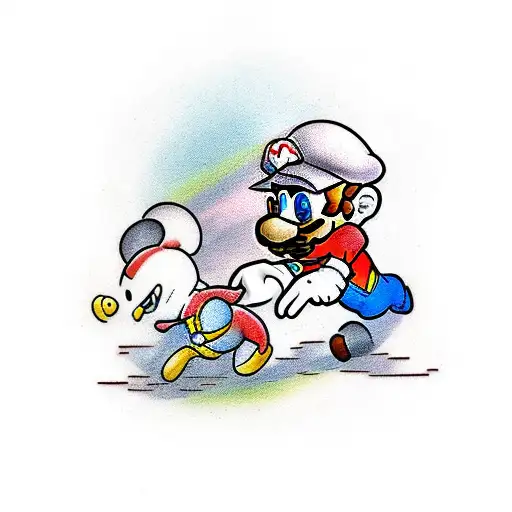 Small Mario Juming In Air