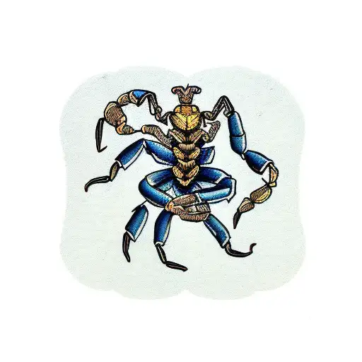 Scorpion Holding The Letter S