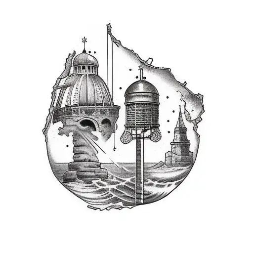 Roman Pilars Crumbling Slightly