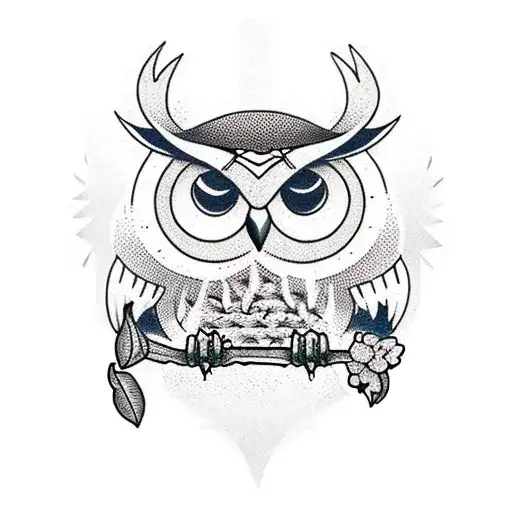 Computer Old School Owl Programmer Manipulating Population