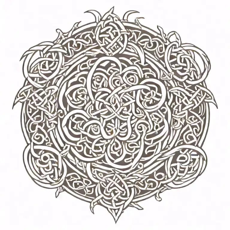 Intricate Celtic Knotwork