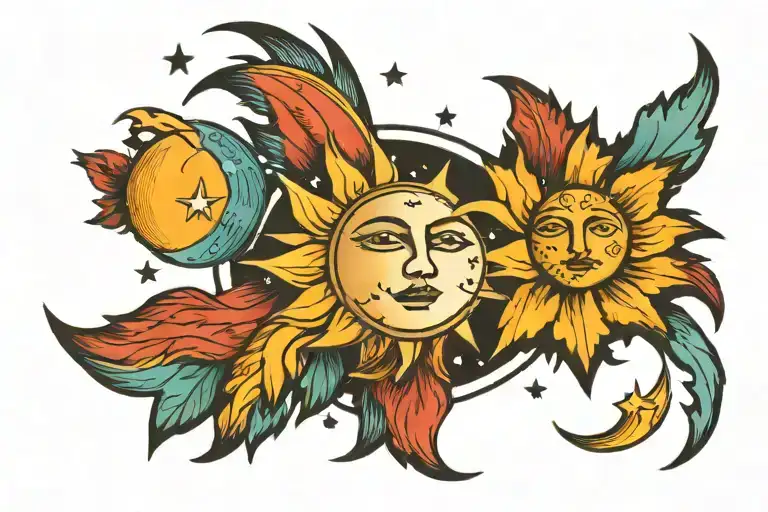 Camp Nature Sea Sun Moon