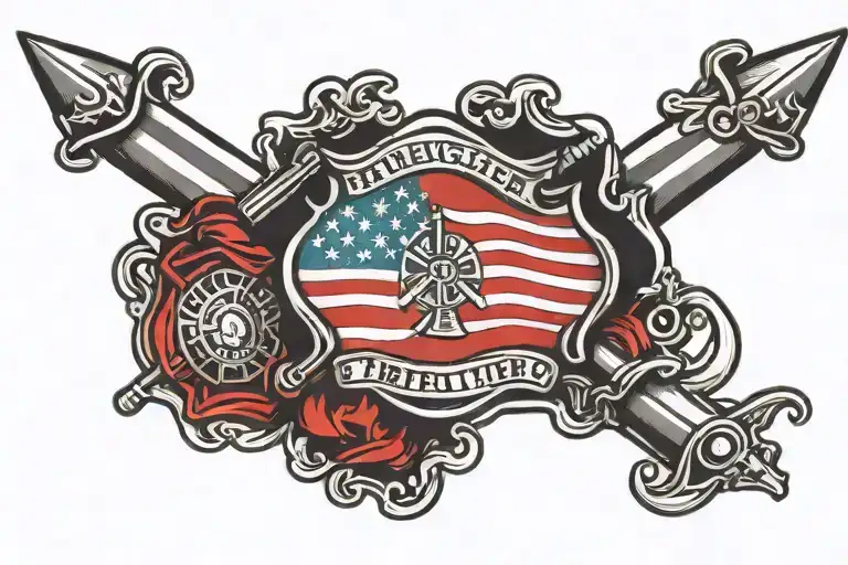 Firefighter Flag With Thin Red Line