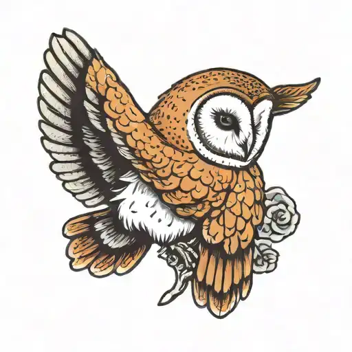 Barn Owl Wearing