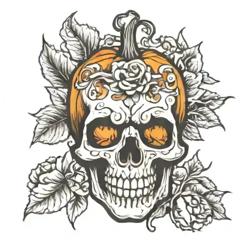 Pumpkin Skull