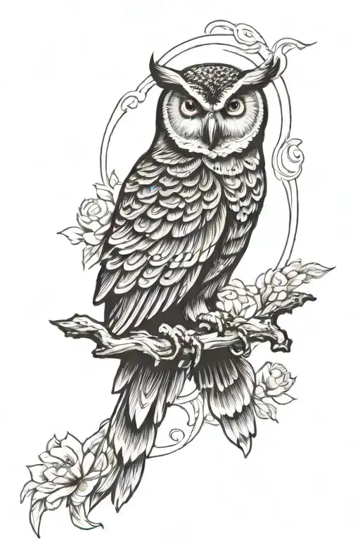 Mom Tribute Black Owl