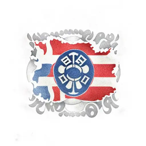 Norwegian And South Korean Flag