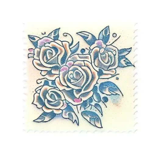 Stamp With Floral Details
