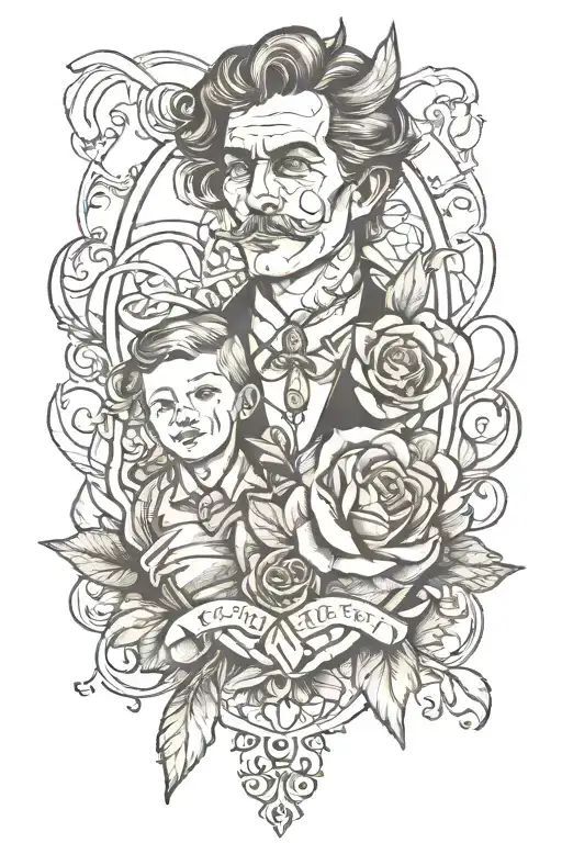 Portrait Tattoos Of My Son