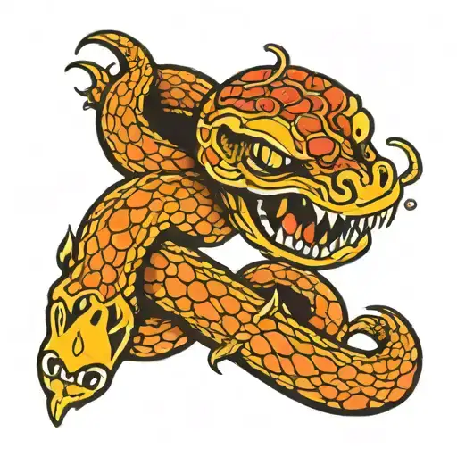Uroboros Snake Made Entirely Tattoo
