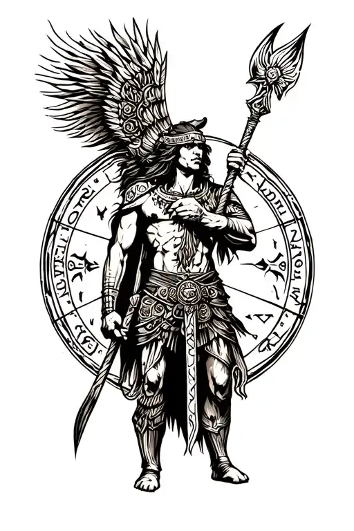 Warrior An Zodiac Symbol Incorporated