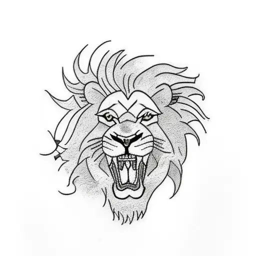 Lion With Dragon Fighting