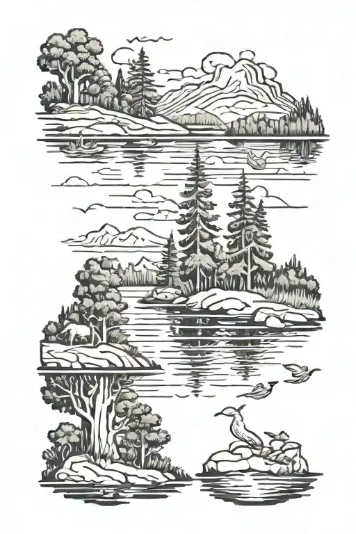 North Country Lake Scene