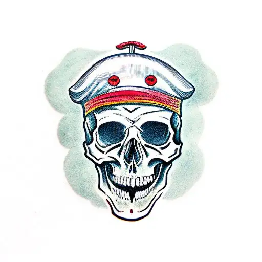 Skull With French Beret