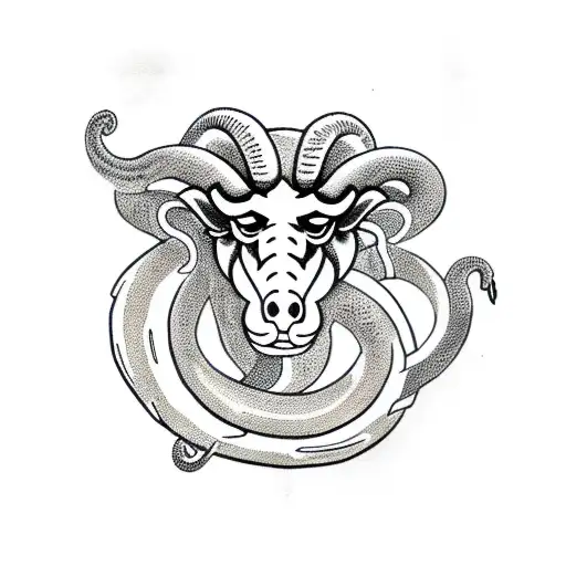 Aries With Snakes Around