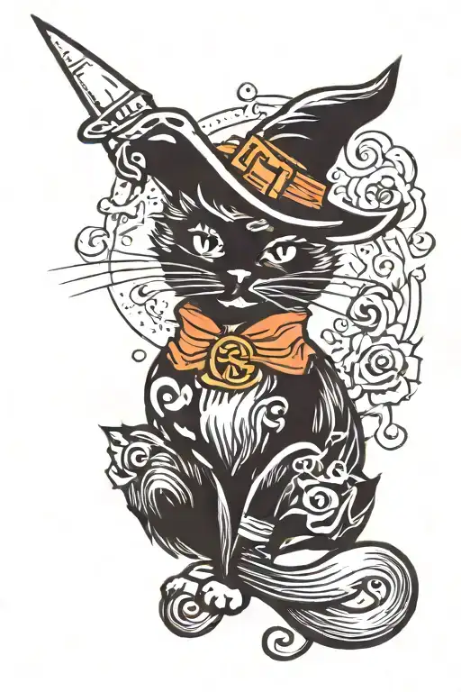 Traditional Witch Cat