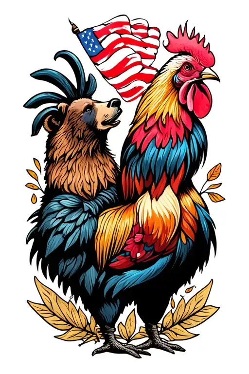 Rooster And Bear