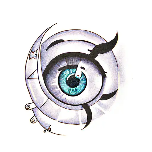 Eye Watching An Hourglass