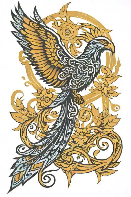 Phoenix In The Shape Of An Ankh