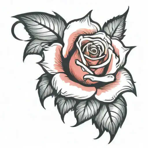 Candle Burning In Rose