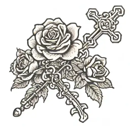 Rosary And Roses