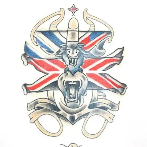 English And Scottish Flag Merged